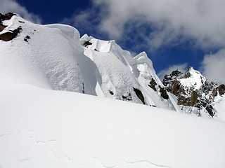 Image showing Snow ridge