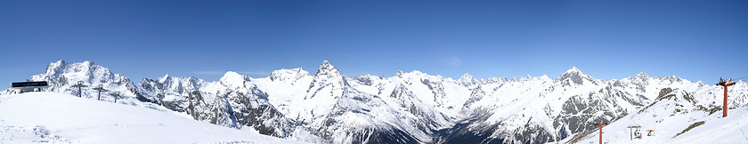 Image showing Panorama Caucasus Mountains