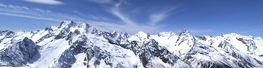 Image showing Panorama Caucasus Mountains