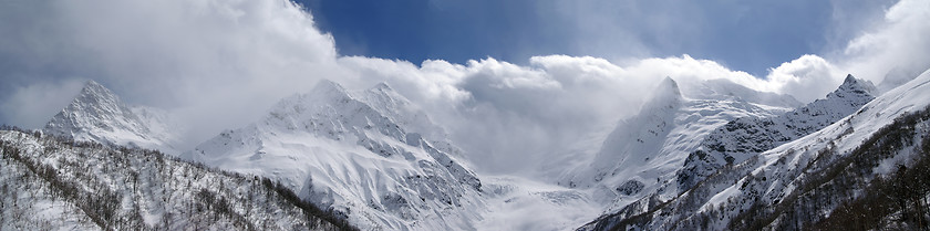 Image showing Panorama Caucasus Mountains.