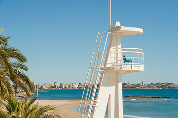 Image showing Lifeguard watchtower