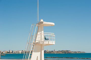 Image showing Lifeguard watchtower