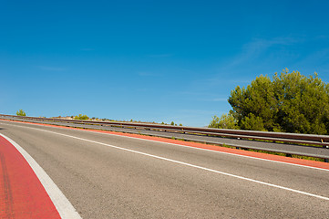 Image showing Double crash barrier