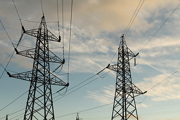 Image showing Elecrtic power mast's
