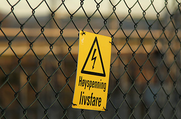 Image showing Warning sign.