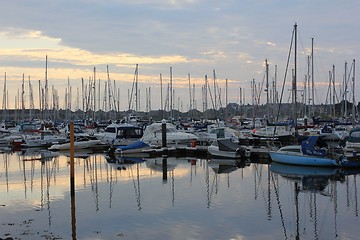 Image showing boats reflecting 