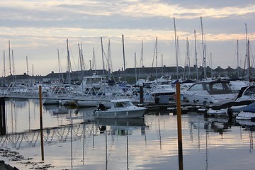 Image showing reflecting boats