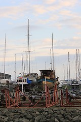 Image showing boat yard