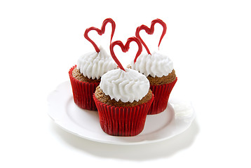 Image showing Valentine's cupcakes