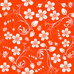 Image showing Flower seamless pattern