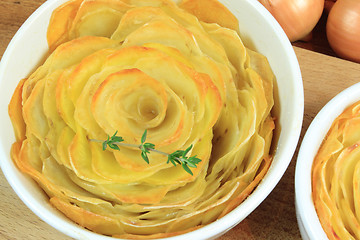 Image showing Potato flower roast