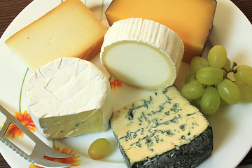 Image showing Cheese assortment