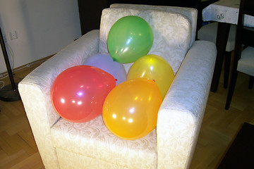 Image showing sitting balloons