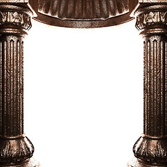 Image showing bronze columns and arch