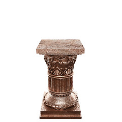 Image showing bronze column