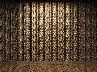 Image showing illuminated fabric wallpaper