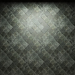 Image showing illuminated tile wall