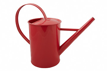 Image showing Red watering can