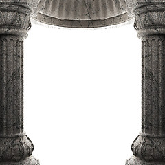 Image showing stone columns and arch