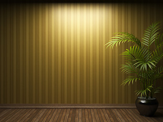 Image showing illuminated fabric wallpaper