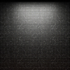 Image showing illuminated tile wall