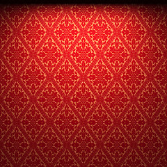 Image showing illuminated fabric wallpaper