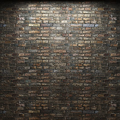 Image showing illuminated brick wall