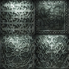 Image showing Retro stone ornament
