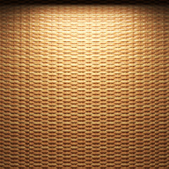 Image showing illuminated wooden wall
