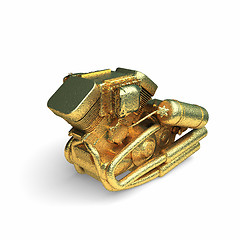 Image showing isolated golden object