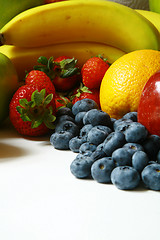 Image showing vertical fruit mix