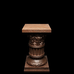 Image showing bronze column