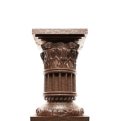 Image showing bronze column