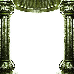 Image showing bronze columns and arch