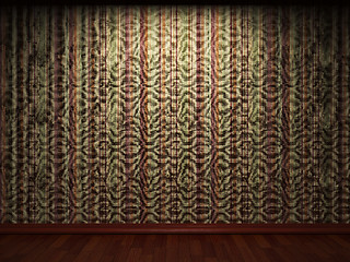 Image showing illuminated fabric wallpaper