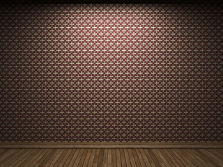 Image showing illuminated fabric wallpaper