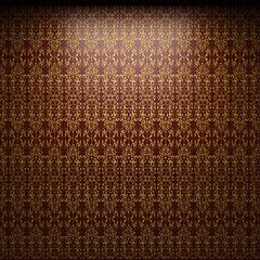 Image showing illuminated fabric wallpaper