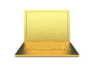 Image showing isolated golden object