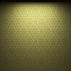 Image showing illuminated fabric wallpaper