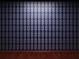 Image showing illuminated fabric wallpaper