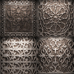 Image showing Retro stone ornament