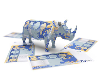 Image showing euro origami rhino