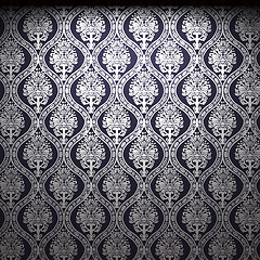 Image showing illuminated fabric wallpaper