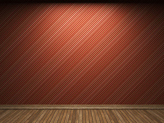 Image showing illuminated fabric wallpaper