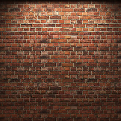 Image showing illuminated brick wall