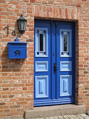 Image showing blue door