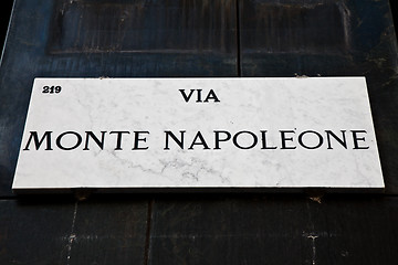 Image showing Via Monte Napoleone