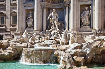 Image showing Fontana di Trevi - Rome, italy