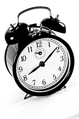 Image showing Alarm clock isolated on white