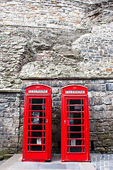 Image showing Two telephones